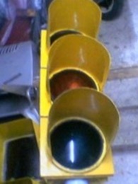 Semáforo 3 luces amarillo original