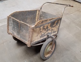 Carro-Carretilla manual 2 ruedas caja madera