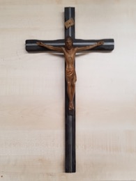 Crucifijo en madera policromada | Años 70
