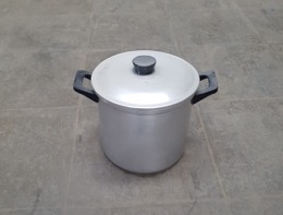 Olla aluminio con asas de baquelita ⦵ 18 cm | Años 60
