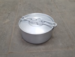 Marmita | Fiambrera aluminio redonda ZOBEL | ⦵17 | con cierre asidera