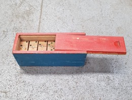 Juego de Dominó infantil en madera coloreada | Años 50