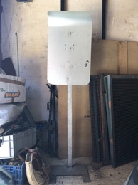 Columna soporte teléfono público | 57 x 20 x  h 200 cm
