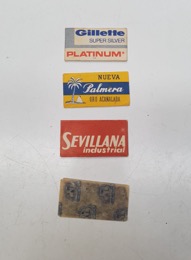 Estampas variadas con cuchillas de afeitar