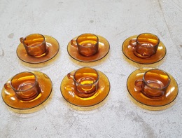 Juego de Café ELSADUR ámbar