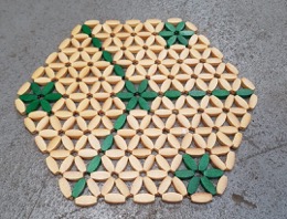 Salvamantel Hexagonal en madera | ⦵ 26