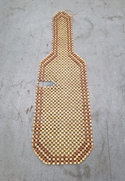 Cubre asiento | Respaldo de bolas madera | 140 x 40