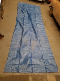 Toldo | Lona rafia reforzada azul 4'80 x 3'70