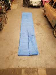 Toldo | Lona rafia reforzada azul 4'70 x 3'00