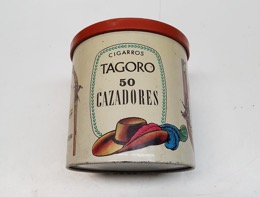 Bote hojalata CIGARROS TAGORO Cazadores