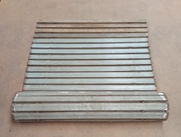 persiana enrollable madera azulada 92 x 147