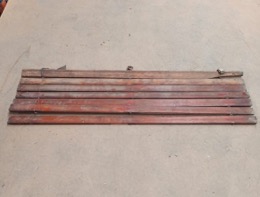 Retal persiana enrollable madera 123 x 36