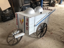 Carrito helados rústico