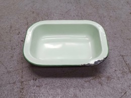 Bandeja Esmaltada verde 26 x 19 x 5 cm