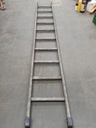 Escalera madera de apoyo 10 peldaños | 350 x 50 x 7