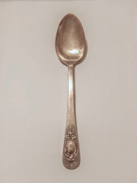 Cuchara de mesa latón plateado ELECTRO PLATA