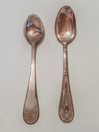 Cuchara de mesa alpaca | peltre plateada DF 96
