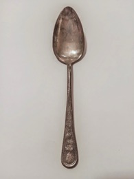 Cuchara de mesa en hierro estañado (Durania)