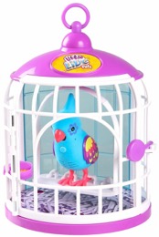 Jaula con pájarito parlanchín FUNKY Little Live Pets | FAMOSA