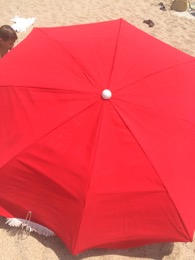Parasol JULPE gran diámetro | Rojo | Años 70-80