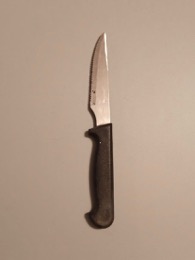 Cuchillo cocina inox empuñadura negra 