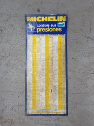 Cartel de presiones de infladoAz MICHELIN_BENDIX
