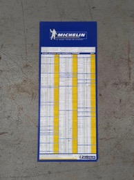 Cartel de presiones de inflado MICHELIN | 2004