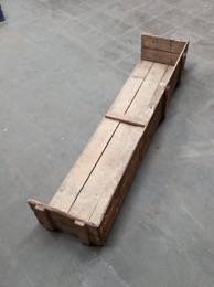 Caja rústica despiezada 175 x 40 x h 24 cm