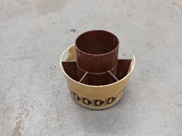 Escurridor cubiertos RODEX en pvc marrón devastado