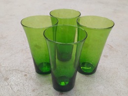 Vasos altos DURALEX cristal verde