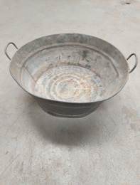 Barreño de zinc | ⦵ 58 x h 23 cm
