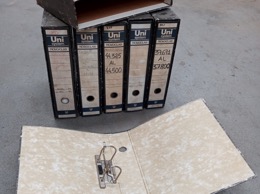 Juego 6 Archivadores con caja y cantonera metálica NOVOCLASS de UNISYSTEM Clásico_D
