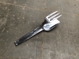 Pinza con cuchara y tenedor en INOX
