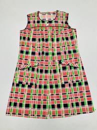 Vestido_Batón señora abotonada delante
