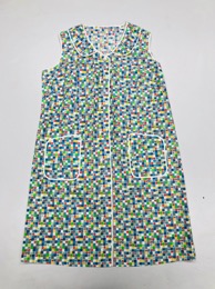 Vestido_Batón señora abotonada delante con cuello