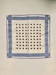 Pañuelo de bolsillo caballero | Motivos geométricos tonos azules