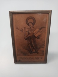 Imagen San Pancracio Mártir enmarcada | 13 x 9 cm