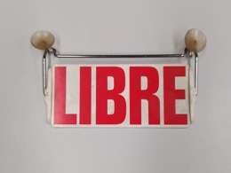 Distintivo Taxi | Libre_Ocupado | Años 90 