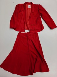 Traje chaqueta señora rojo | Años 70