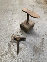Juego de yunques tas de zapatero antiguos 