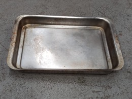 Bandeja INOX rectangular | 30 x 19 x h 3,5 cm