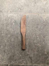 Hoja de cuchillo en hierro |  3 x 2 x 20 h