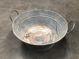 Barreño de zinc | ∅ 43 x h19 cm