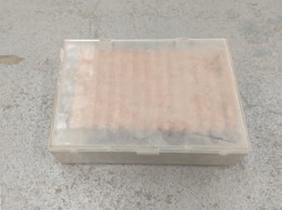 Caja con plegador rectangular de corcho 12 canales | 15 x 11 x h 3 cm