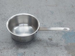 Cazo de acero inoxidable | ⦵ 14 x 25 x h 7 cm