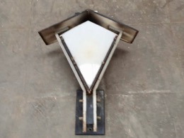 Aplique mural exterior negro | 33 x 16 x h 40 cm