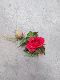 Adornos Navidad para composición | Racimo rosa y granada | Años 60
