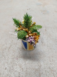 Adornos Navidad  | Centro de mesa | Años 60 | ⦵ 8 x h 20 cm