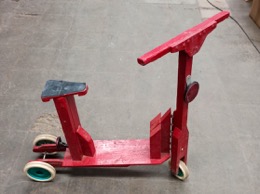 Patinete de madera | Rojo
