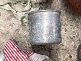 Cacillo aluminio asa verde